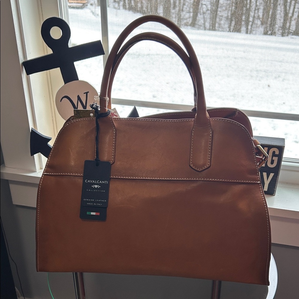 Cavalcanti Italian Leather Satchel NWT